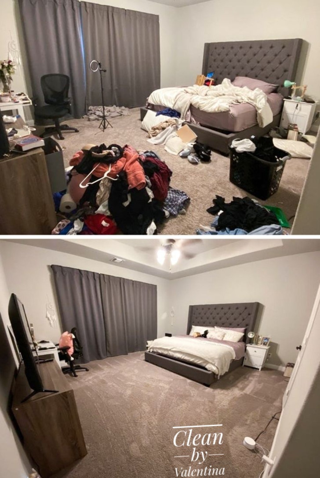 Before and after: Bedroom