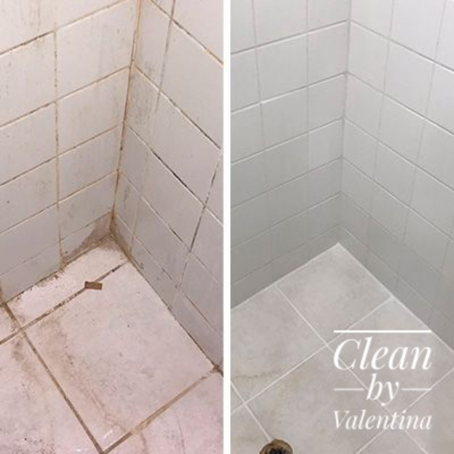 Before and after: Tile & Grout